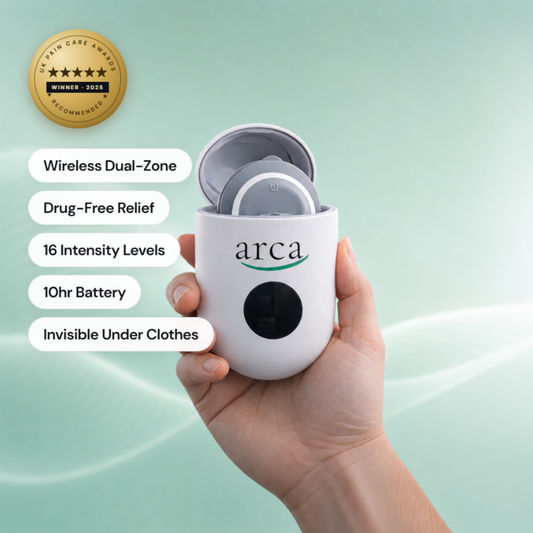 Two pads. One quiet device. Relief that works around your life.